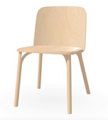 Split Chair, Black Stained Beech by Ton